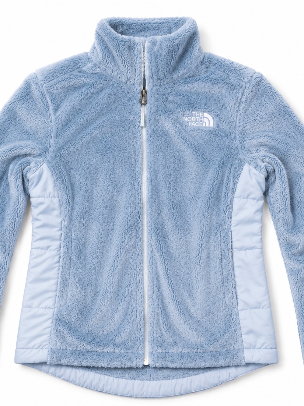 The North Face women Light Blue Plush Full-Zip Jacket
